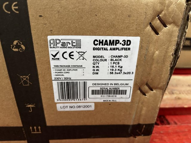 1 3-kanaals versterker apart champ-3d - afbeelding 2 van  3
