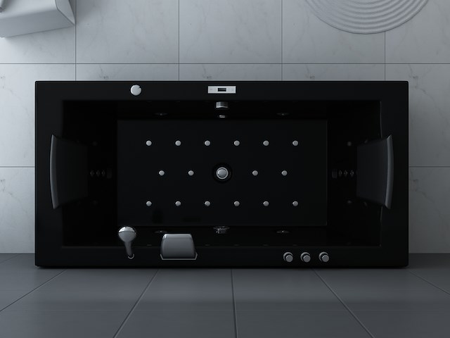 1 à 2 persoons whirlpool massagebad - half vrijstaand 183x90cm - afbeelding 7 van  16