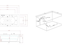 1 à 2 persoons whirlpool massagebad - half vrijstaand 183x90cm - afbeelding 12 van  16