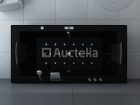 1 à 2 persoons whirlpool massagebad hoogglans zwart- half vrijstaand 183x90cm - afbeelding 3 van  4