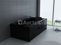 1 à 2 persoons whirlpool massagebad hoogglans zwart- half vrijstaand 183x90cm - afbeelding 4 van  4
