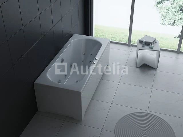1 à 2 persoons whirlpool massagebad wit - linkse opstelling 170x75cm - afbeelding 2 van  3