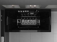 1 à 2 persoons whirlpool massagebad zwart - half vrijstaand 1800x900mm - afbeelding 3 van  3