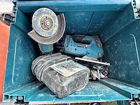 1 accu decoupeerzaag makita djv 182 + accu haakse slijper makita