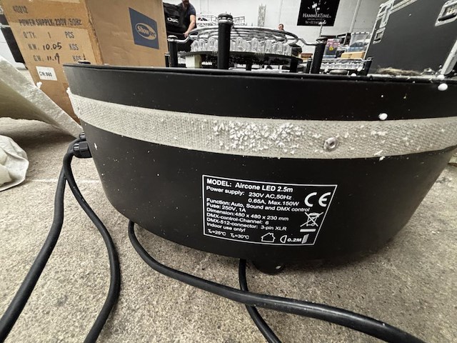 1 aircone led 2,5m showtec - afbeelding 3 van  6