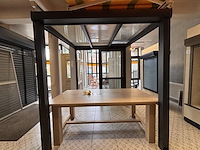 1 alu afdak met verlichting en zonnewering