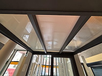 1 alu afdak met verlichting en zonnewering - afbeelding 2 van  5