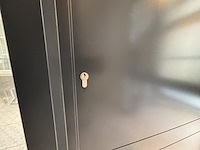 1 alu voordeur met vast paneel met glas aliplast - afbeelding 2 van  4