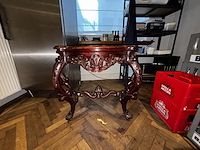 1 antiek houten wandtafeltje - afbeelding 1 van  4