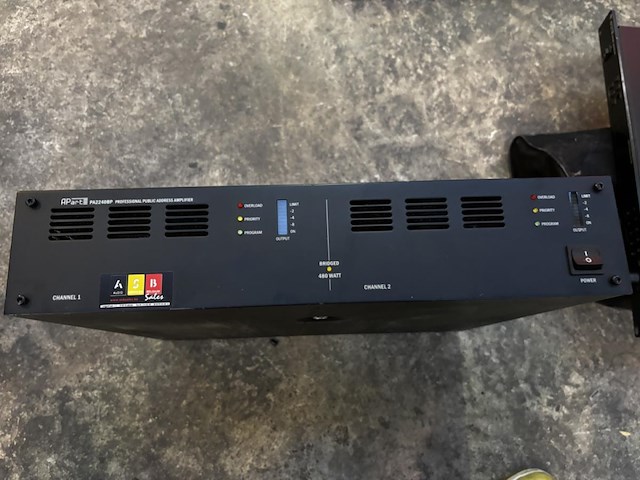 1 apart 100v versterker pa2240bp - afbeelding 1 van  3