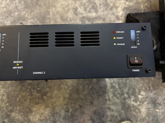 1 apart 100v versterker pa2240bp - afbeelding 3 van  3