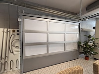 1 automatische stalen sectionaal poort adk met glazen panelen