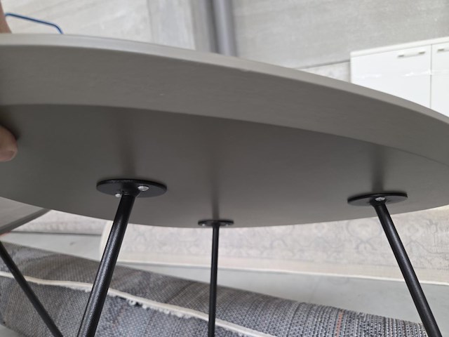 1 bijzettafel kunststof blad twinny - afbeelding 3 van  5