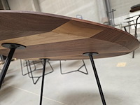 1 bijzettafel massief notenhout brady - afbeelding 5 van  5