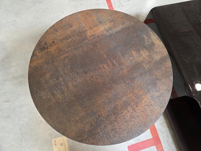 1 bijzettafel met keramisch blad roest-look cortea - afbeelding 2 van  5