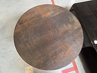 1 bijzettafel met keramisch blad roest-look cortea - afbeelding 2 van  5