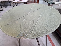 1 bijzettafel met keramisch blad roest-look cortea - afbeelding 4 van  5