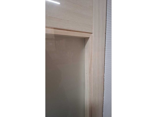 1 binnendeur – massief hout – beglaasd mat glas – 3-glasverdelingen - afbeelding 2 van  10
