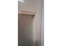 1 binnendeur – massief hout – beglaasd mat glas – 3-glasverdelingen - afbeelding 2 van  10