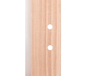 1 binnendeur – massief hout – beglaasd mat glas – 3-glasverdelingen - afbeelding 4 van  10