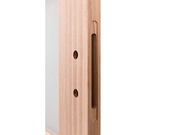 1 binnendeur – massief hout – beglaasd mat glas – 3-glasverdelingen - afbeelding 6 van  10