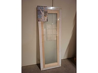 1 binnendeur – massief hout – beglaasd mat glas - afbeelding 1 van  4