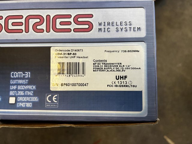 1 dap audio com-31 wireless mic system - afbeelding 3 van  3