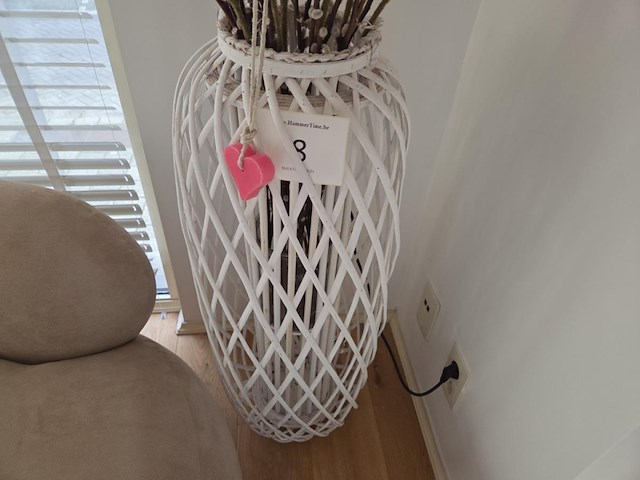 1 deco vaas met kunstbloemen arrangement - afbeelding 4 van  4