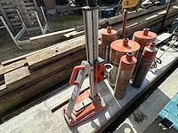 1 diamantboorstatief husqvarna ds150 incl div diamantboren - afbeelding 1 van  3