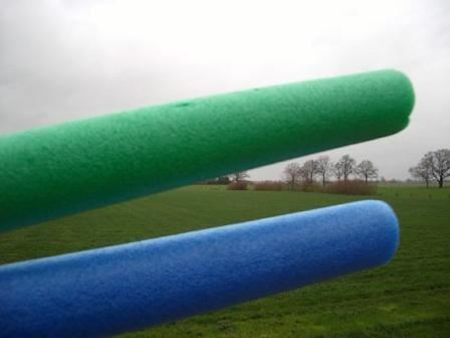 1 doos 50stuks bescherm tube blauw en groen - afbeelding 1 van  1