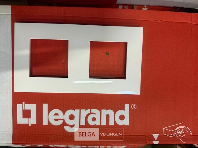 1 doos dubbele afdekplaatsjes - afbeelding 1 van  1