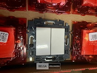 1 doos dubbele lichtschakelaars - afbeelding 1 van  2