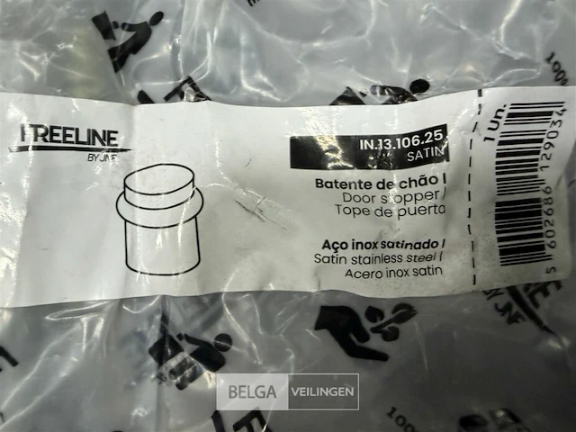 1 doos inox deurstoppen leclot - afbeelding 3 van  3