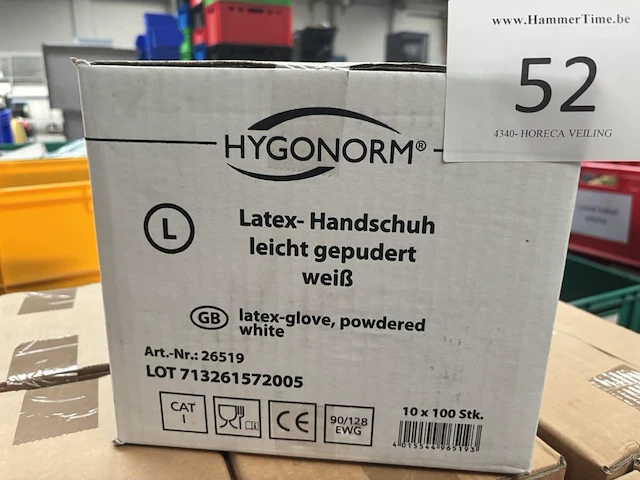 1 doos latex handschoenen hygonorm - afbeelding 3 van  3
