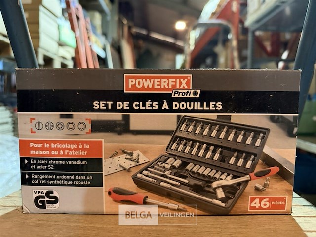 1 dopsleutel set + bitsen powerfix - afbeelding 1 van  2