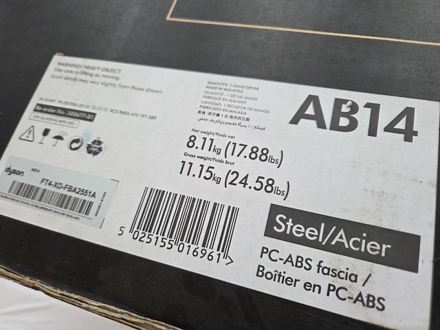 1 dyson ab14 handendroger - afbeelding 8 van  8