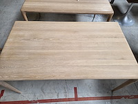 1 eikenhouten eetkamertafel adinda 160/100 artisan - afbeelding 2 van  6