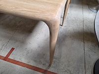 1 eikenhouten eetkamertafel adinda 160/100 artisan - afbeelding 5 van  6