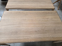1 eikenhouten eetkamertafel adinda 160/100 artisan - afbeelding 2 van  6