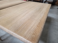 1 eikenhouten eetkamertafel adinda 160/100 artisan - afbeelding 3 van  6