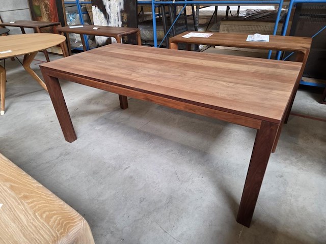 1 eikenhouten eetkamertafel lotus - afbeelding 1 van  7