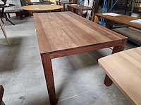 1 eikenhouten eetkamertafel lotus - afbeelding 3 van  7
