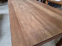 1 eikenhouten eetkamertafel lotus - afbeelding 4 van  7