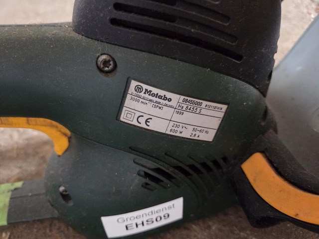 1 elektrische haagschaar metabo hs 8455 s - afbeelding 2 van  3