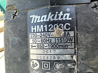 1 elektrische sloophamer makita hm1203c - afbeelding 2 van  3
