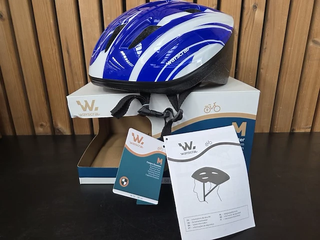 1 fietshelm blauw medium - afbeelding 3 van  10