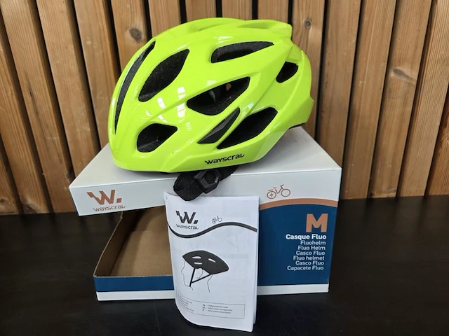 1 fietshelm geel medium - afbeelding 3 van  10