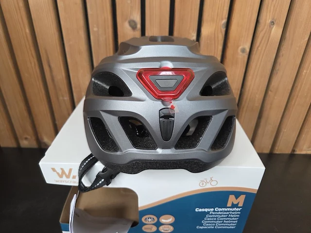 1 fietshelm grijs medium - afbeelding 2 van  8