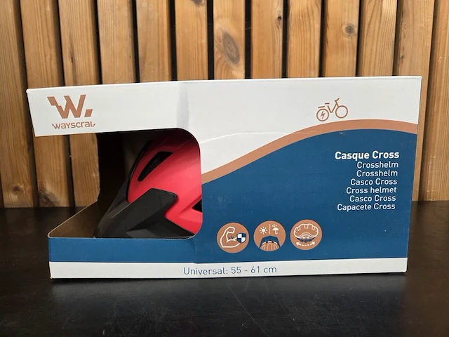 1 fietshelm rood medium - afbeelding 1 van  8