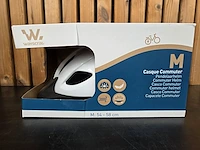 1 fietshelm wit medium - afbeelding 1 van  8